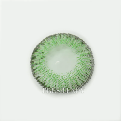 Lentes de contacto FreshLady de color verde con piedras preciosas de tres tonos anuales