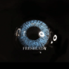 Dreifarbige himmelblaue farbige Kontaktlinsen von FreshLady für das Jahr