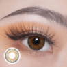 Dreifarbige, rein haselnussfarbene Kontaktlinsen von FreshLady für das Jahr