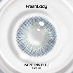 FreshLady Lentilles De Contact Colorées Bleu Iris Rares Annuelles