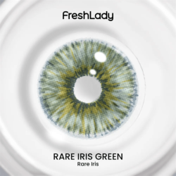 Lentes de contacto FreshLady Rare Iris de color verde anuales