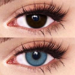 FreshLady Dolly Stacie Blue Coloured Contact Lenses Yearly
