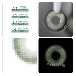 FreshLady Apex Grüne farbige Jahreskontaktlinsen