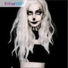 Farbige ColourVUE 1-Tages-Kontaktlinsen mit weißen Zombie-Halloween-Motiven