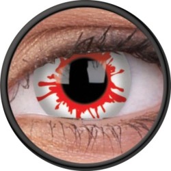 ColourVUE 1-Tages-Verwendung der farbigen Wild Blood Red White Crazy Halloween Kontaktlinsen