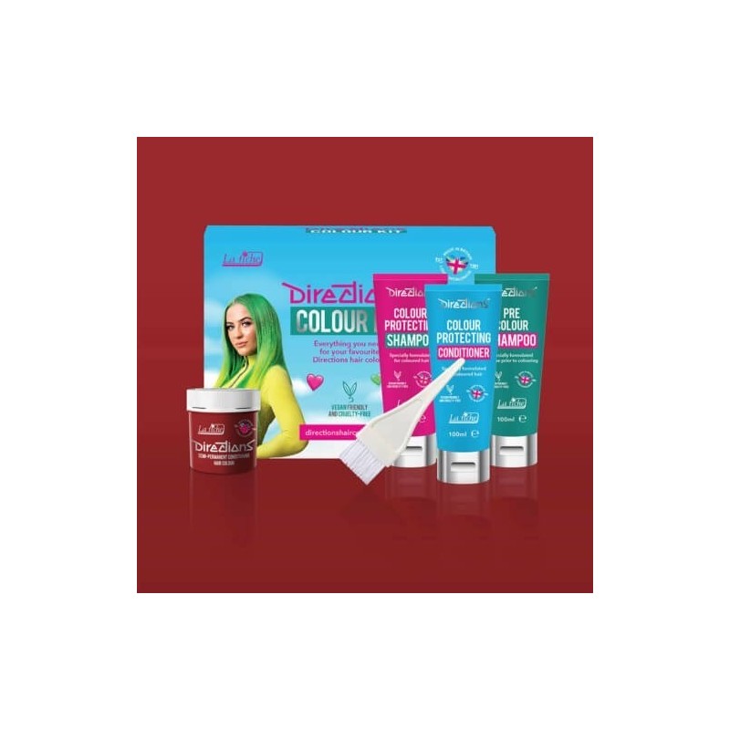 Directions Vermillion Red Hair Colour Kit