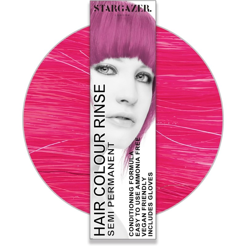 Stargazer Semi Permanent UV Reactive Pink Hair Dye