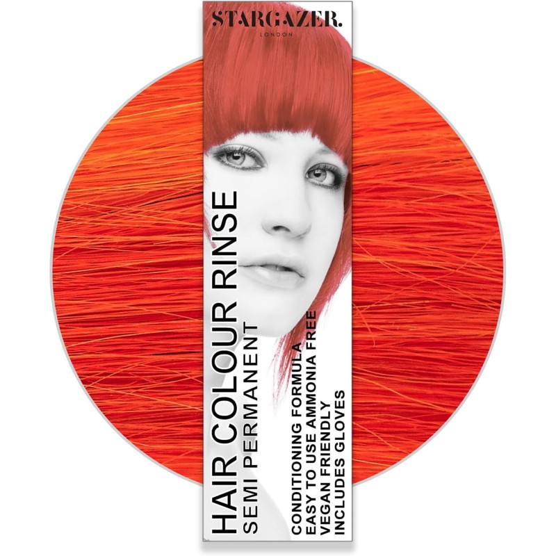 Stargazer Semi Permanent UV Reactive Red Hair Dye